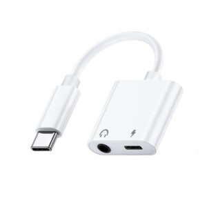 ADAPTADOR USB-C - JACK 3.5mm + POWER USB-C CABLE 0.15m