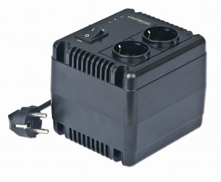REGULADOR - ESTABILIZADOR VOLTAJE AC 220V AUTOMÁTICO 1000VA - Imagen 3
