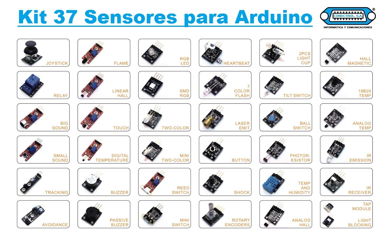 KIT DE 37 SENSORES PARA ARDUINO - Imagen 3