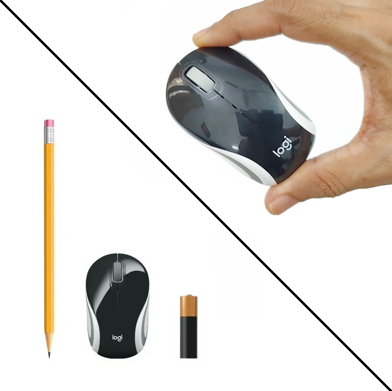 RATÓN WIRELESS USB LOGITECH M187 ULTRAPORTÁBLE NEGRO - Imagen 3