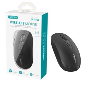 RATÓN INALÁMBRICO 2.4GHz + BT 5.1 DPI 1600 MAXAM SB-105NEGRO