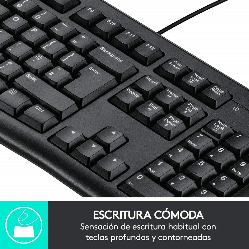 TECLADO USB LOGITECH K120 QWERTY ESPAÑOL - Imagen 3