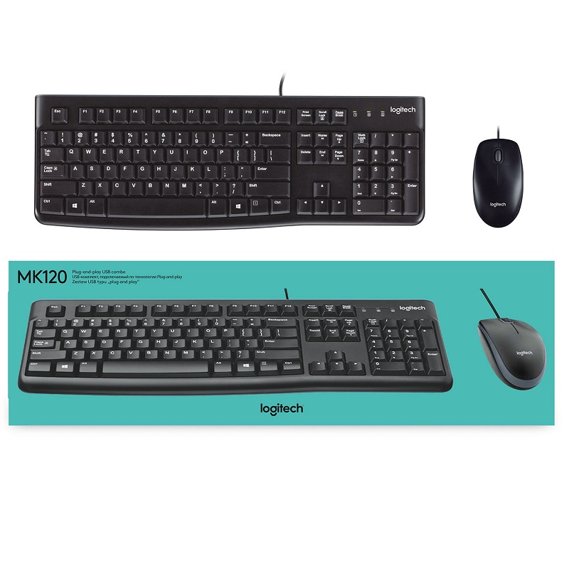 COMBO TECLADO + RATÓN ÓPTICO USB LOGITECH MK120 - Imagen 3