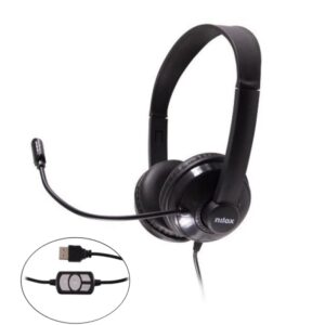 AURICULARES USB SUPRAAURALES ESTÉREO NILOX CON MICRÓFONO