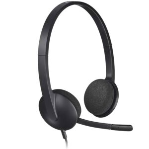 AURICULAR USB CON MICRÓFONO LOGITECH H340 NEGRO