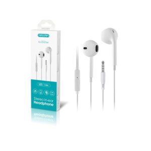 AURICULARES IN-EAR MAXAM JACK 3.5mm/MICRO, BLANCO, 1.1m