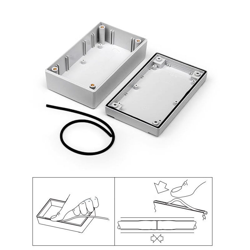 JUNTA DE CAUCHO EPDM RETEX SERIE 70 IP65 NEGRO 399mm - Imagen 3