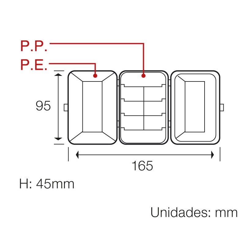 CAJA CLASIFICADORA 16 DEPARTAMENTOS REVERSIBLE - Imagen 3