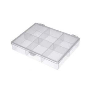 CAJA PORTACOMPONENTES 6 DEPARTAMENTOS FIJOS (118x90x22mm)