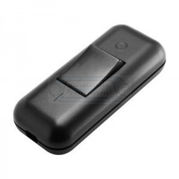 INTERRUPTOR BALANCÍN ON-OFF (2Co) 2A/250V PASANTE NEGRO