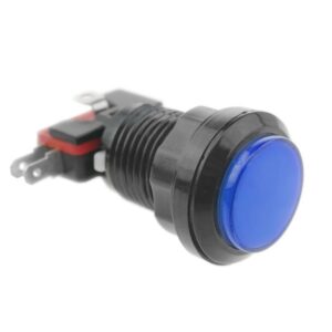 PULSADOR ARCADE LED Ø24mm 12V AZUL
