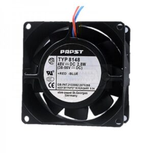 VENTILADOR AXIAL DC 48V PAPST 80X80X38MM. 2 HILOS