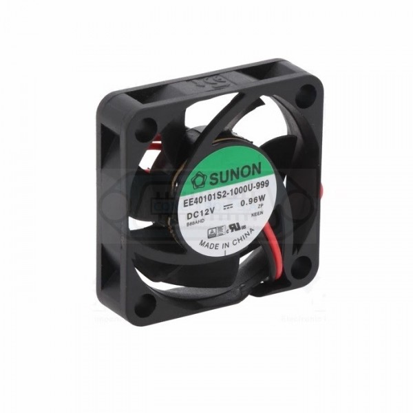 VENTILADOR AXIAL DC 12V SUNON 40x40x10mm 2 CABLES