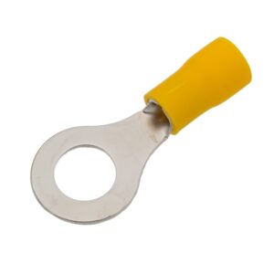 TERMINAL REDONDO Ø8.5mm PREAISLADO AMARILLO CABLE 4-6mm