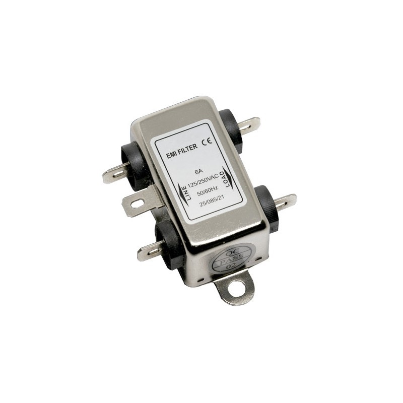 FILTRO DE RED EMI INTERIOR 6A 250VAC CHASIS