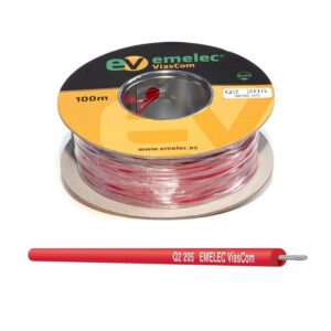 CABLE FLEXIBLE TESTER 1x0.50mm² EMELEC ROJO METRO