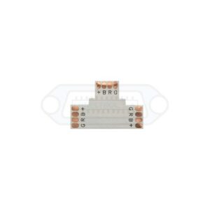 CONECTOR C.I. TIRAS LEDS FORMA "T" 10mm 4C.