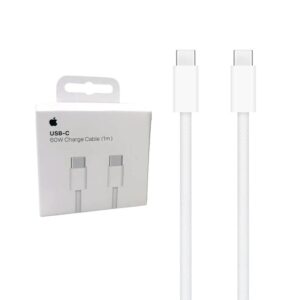 CABLE APPLE CARGA/DATOS USB-C 60W BLANCO 1m