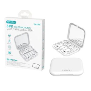 ORGANIZADOR CABLES 3EN1 CON ESPEJO MAXAM BLANCO