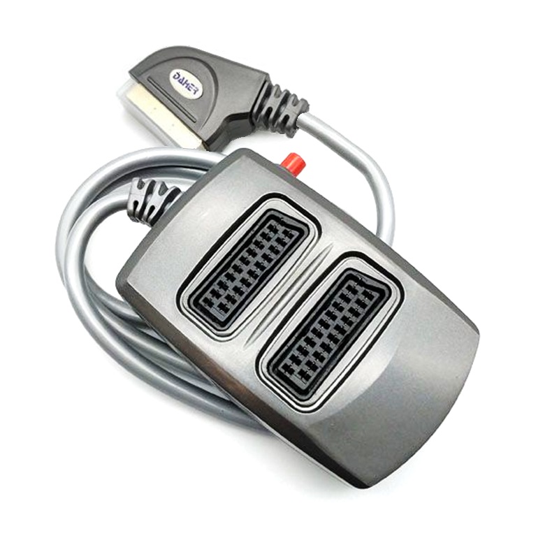 SELECTOR EUROCONECTOR (SCART) 2 ENTRADAS - 1 SALIDA 0.5M