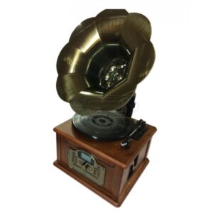 GRAMÓFONO CLÁSICO CON BLUETOOTH, CD/MP3, RADIO FM