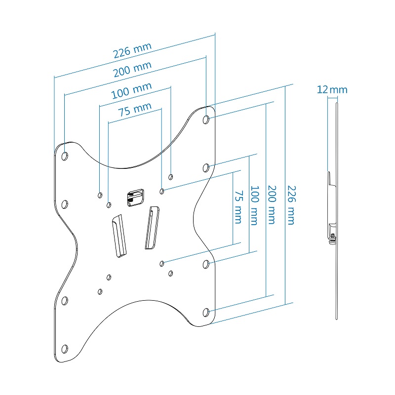 SOPORTE DE PARED TV 23"/42" FIJO 35 KG. NEGRO - Imagen 4