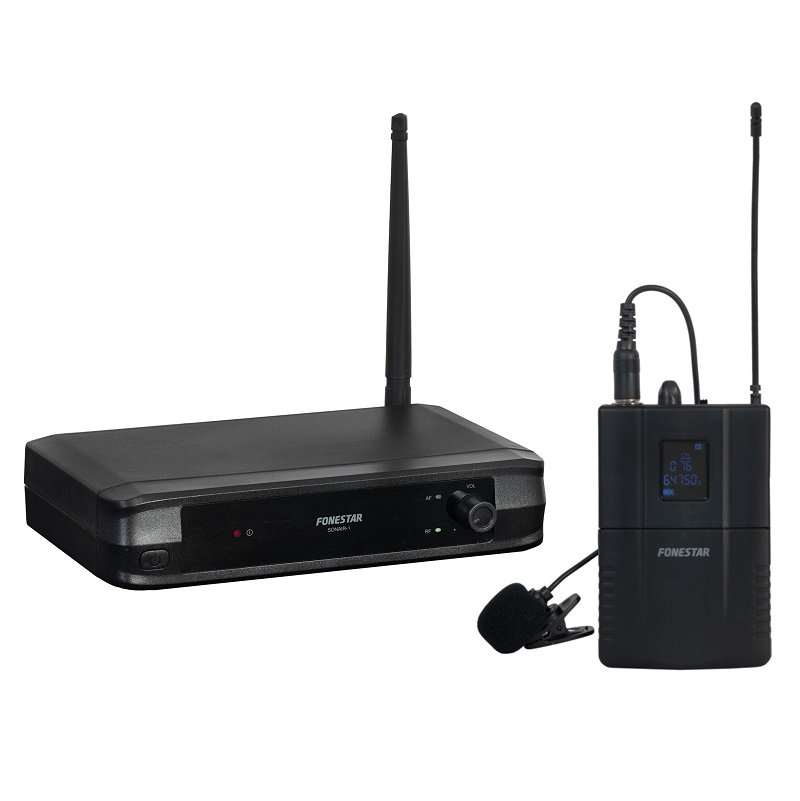 MICROFONO INALÁMBRICO DE PETACA UHF FRECUENCIA FIJA