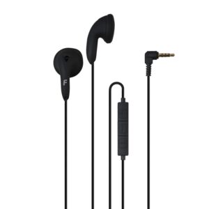 AURICULARES BOTÓN ESTÉREO Hi-Fi MICRO/VOLUMEN NEGRO 1.2m