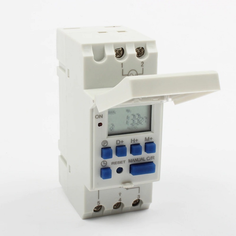 PROGRAMADOR DIGITAL AC 220V 16A CARRIL DIN - Imagen 3