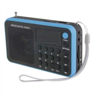 RADIO DIGITAL FM EMOS 1505W MP3 USB 5V AZUL