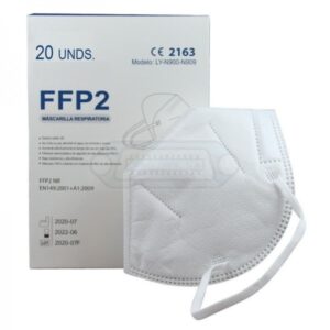CAJA DE MASCARILLAS FFP2 NR BLANCA 20 UNDS.