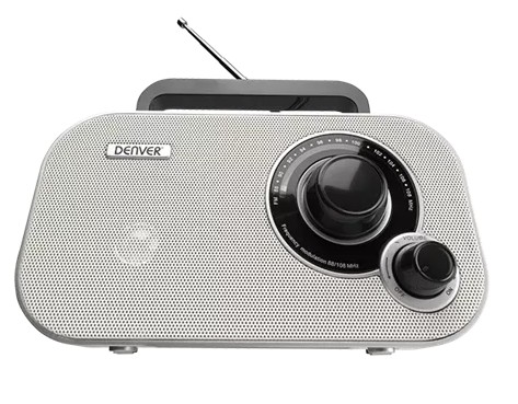 RADIO ANALÓGICA PORTÁTIL FM DENVER TR-51 BLANCA - Imagen 5