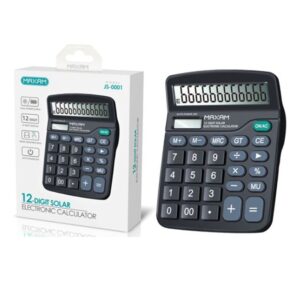 CALCULADORA ELECTRÓNICA 12 DIGITOS SOLAR/PILA NEGRO