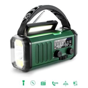 RADIO EMERGENCIA NOAA FM/AM 10000mAH RECARGABLE SOLAR/DYNAMO/USB-C