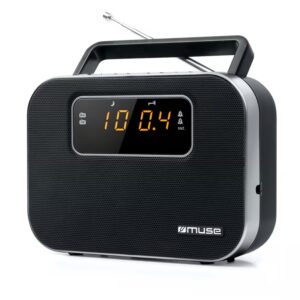 RADIO DIGITAL PORTÁTIL FM/MW PLL, LCD, MUSE M-081R AC/DC NEGRO