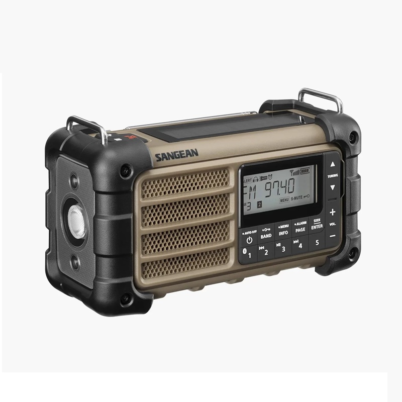 RADIO DIGITAL DE EMERGENCIA RDBS FM/AM BT 5.0 RECARGABLE DESERT TAN