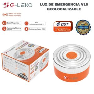 LUZ DE EMERGENCIA V16 IoT GEOLOCALIZADA G-LEKO DGT 3.0 TELEFÓNICA TECH