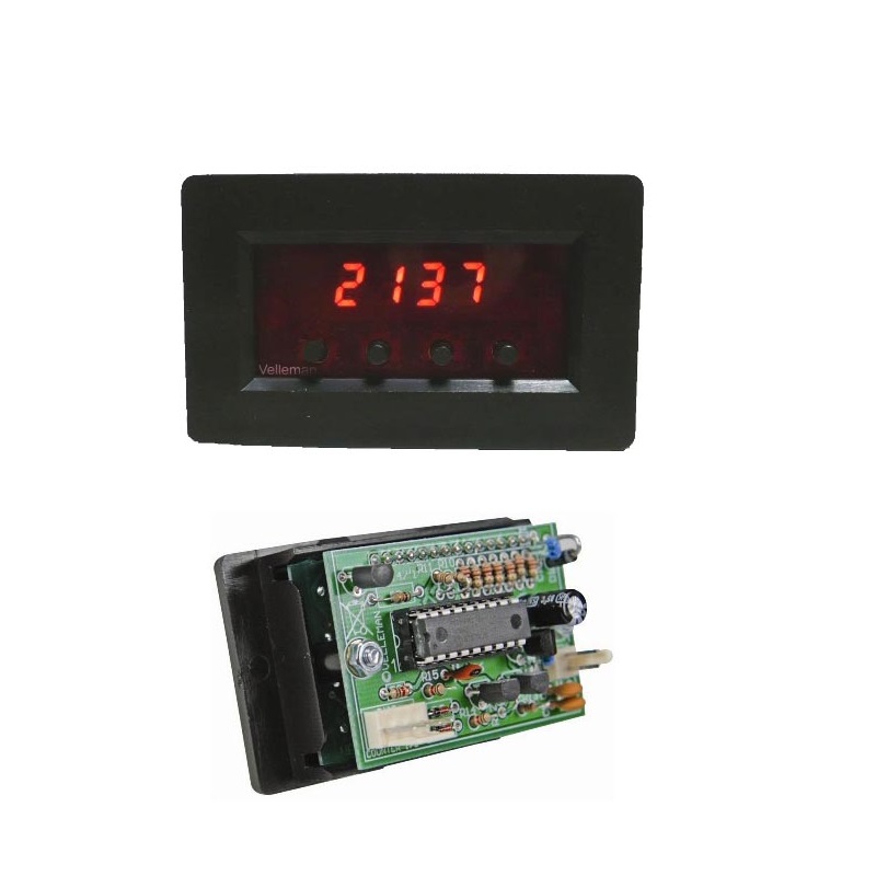 MODULO CONTADOR DIGITAL LED ROJO PANEL VELLEMAN