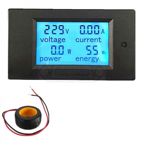 VOLTÍMETRO / AMPERÍMETRO PANEL 4EN1 AC 80/260V 100A