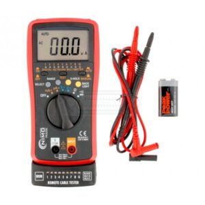 MULTÍMETRO DIGITAL CON TESTER CABLE DE RED