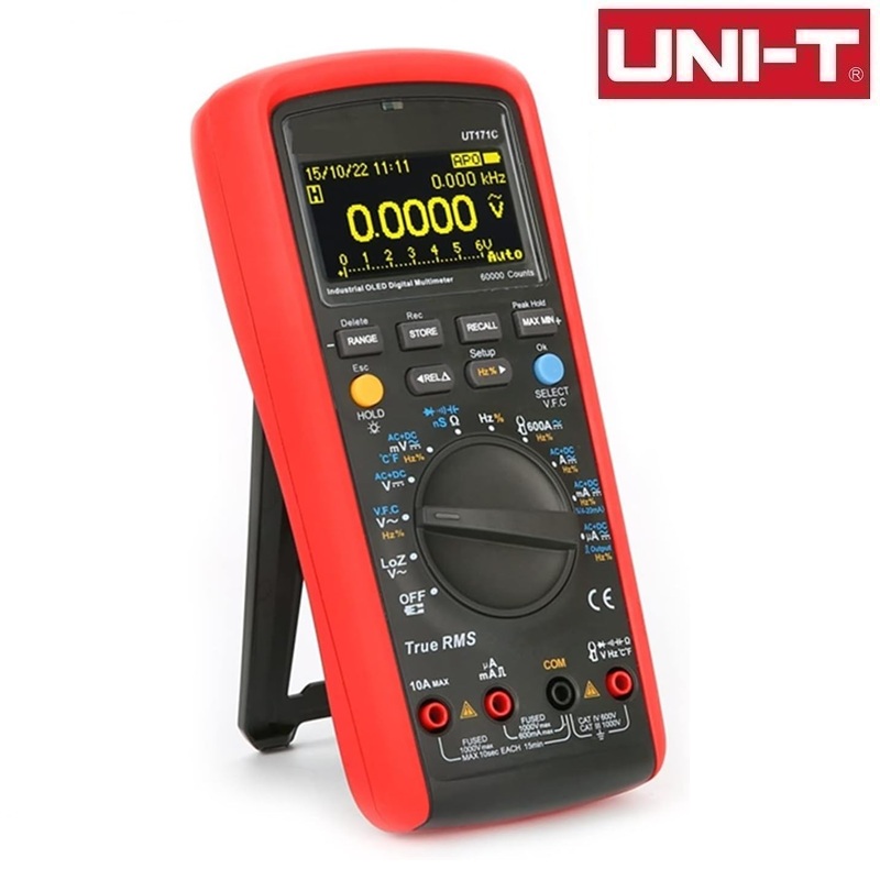 MULTÍMETRO DIGITAL TRMS UNI-T AC/DC 1000V (CAT III) 600V (CAT IV) 10A