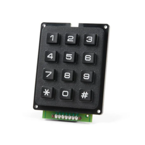 TECLADO MATRICIAL NUMÉRICO 12 TECLAS 3x4 NEGRO