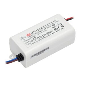 DRIVER LED IP42 DC 12V 1A 12W MEAN WELL VOLTAJE CONSTANTE