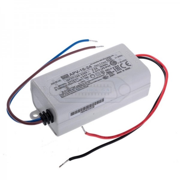 DRIVER LED IP42 24VDC 670mA 16W VOLTAJE CONSTANTE