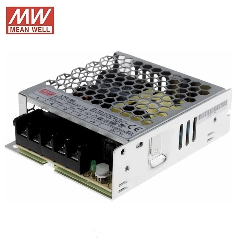 FUENTE ALIMENTACIÓN DC 5V 10A 50W CONMUTADA MEAN WELL