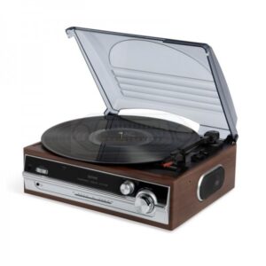 TOCADISCOS RETRO DENVER VPR-190 RADIO FM Y ALTAVOCES