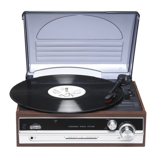 TOCADISCOS RETRO DENVER VPR-190 RADIO FM Y ALTAVOCES - Imagen 3