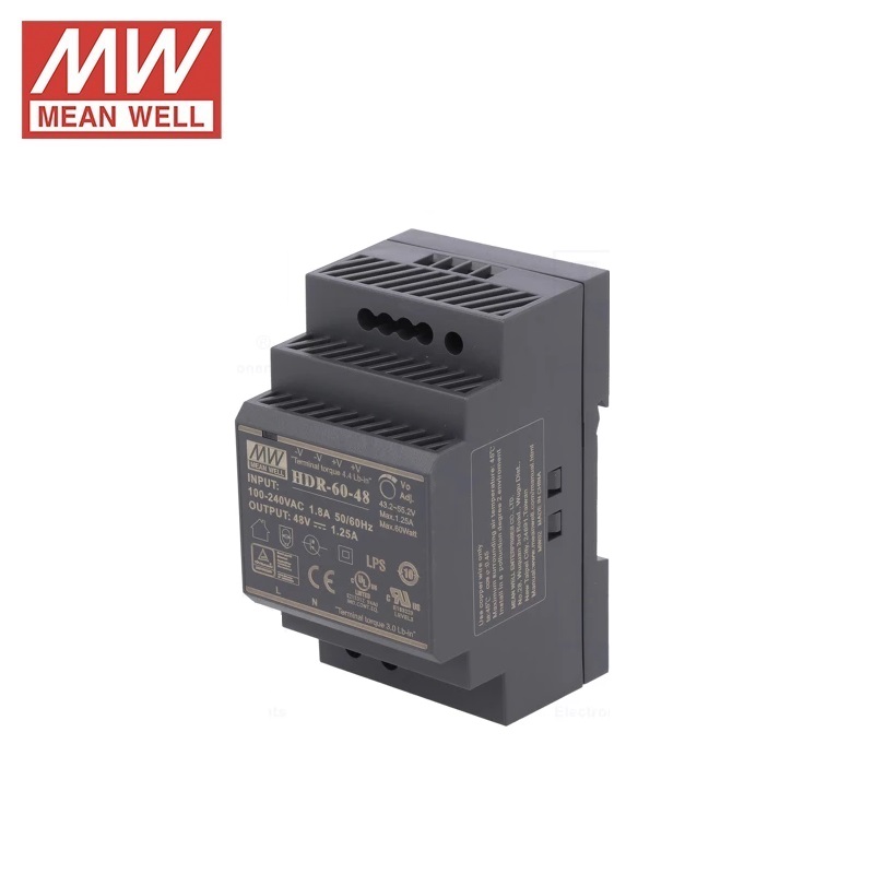 FUENTE ALIMENTACIÓN CARRIL DIN 48VDC 1.25A 60W MEAN WELL