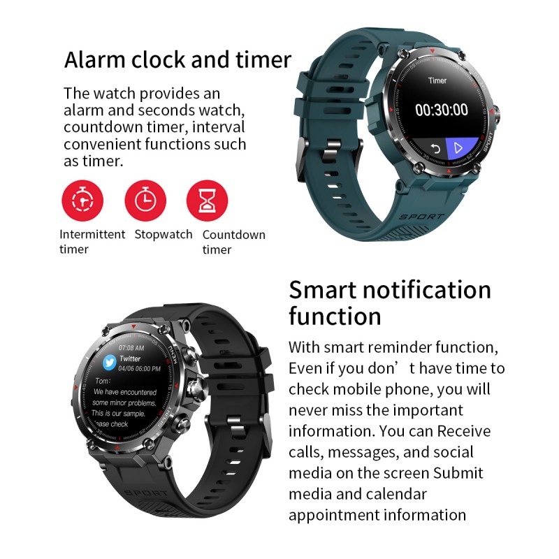 SMARTWATCH CON GPS & AMOLED HD 1,3" DCU 14 MODOS NEGRO - Imagen 3