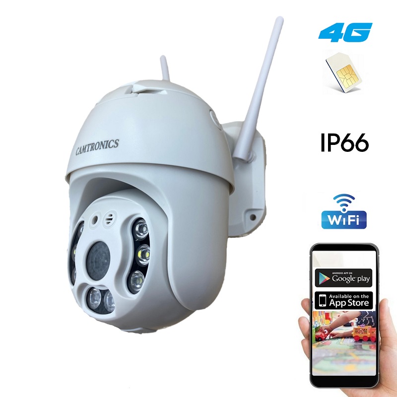 CÁMARA MOTORIZADA 3G/4G IP WIFI 4MPX IP66 APP iOS/ANDROID